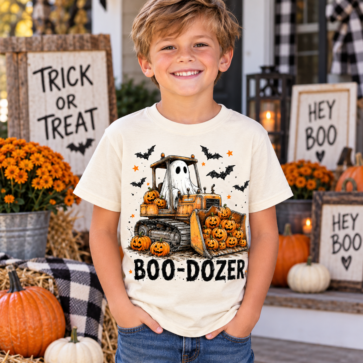Boo Dozer Youth Graphic Tee