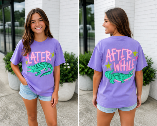 Later Gator After While Crocodile Youth Tee