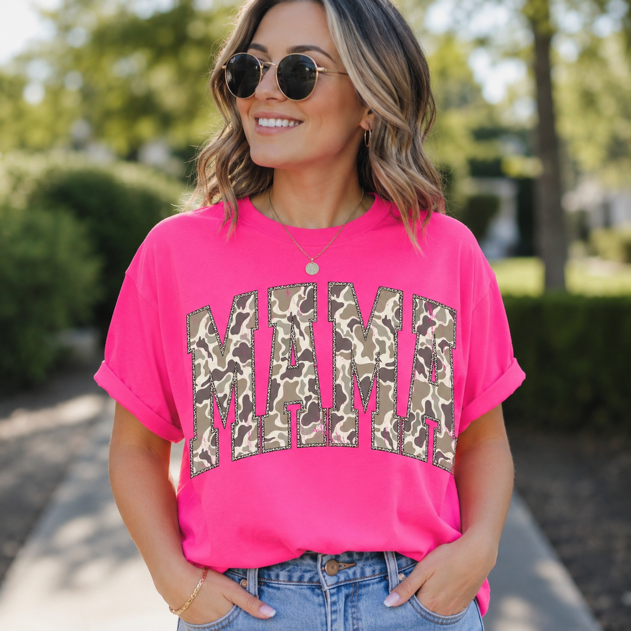 Camo MAMA Tee
