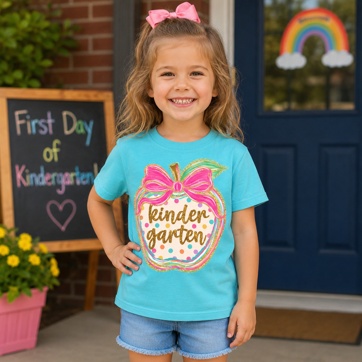 Back to School Preppy Apple Pre-K -  Fourth Grade