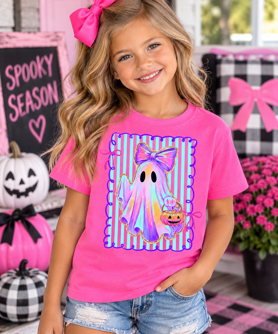 Preppy Ghost Youth Graphic Tee