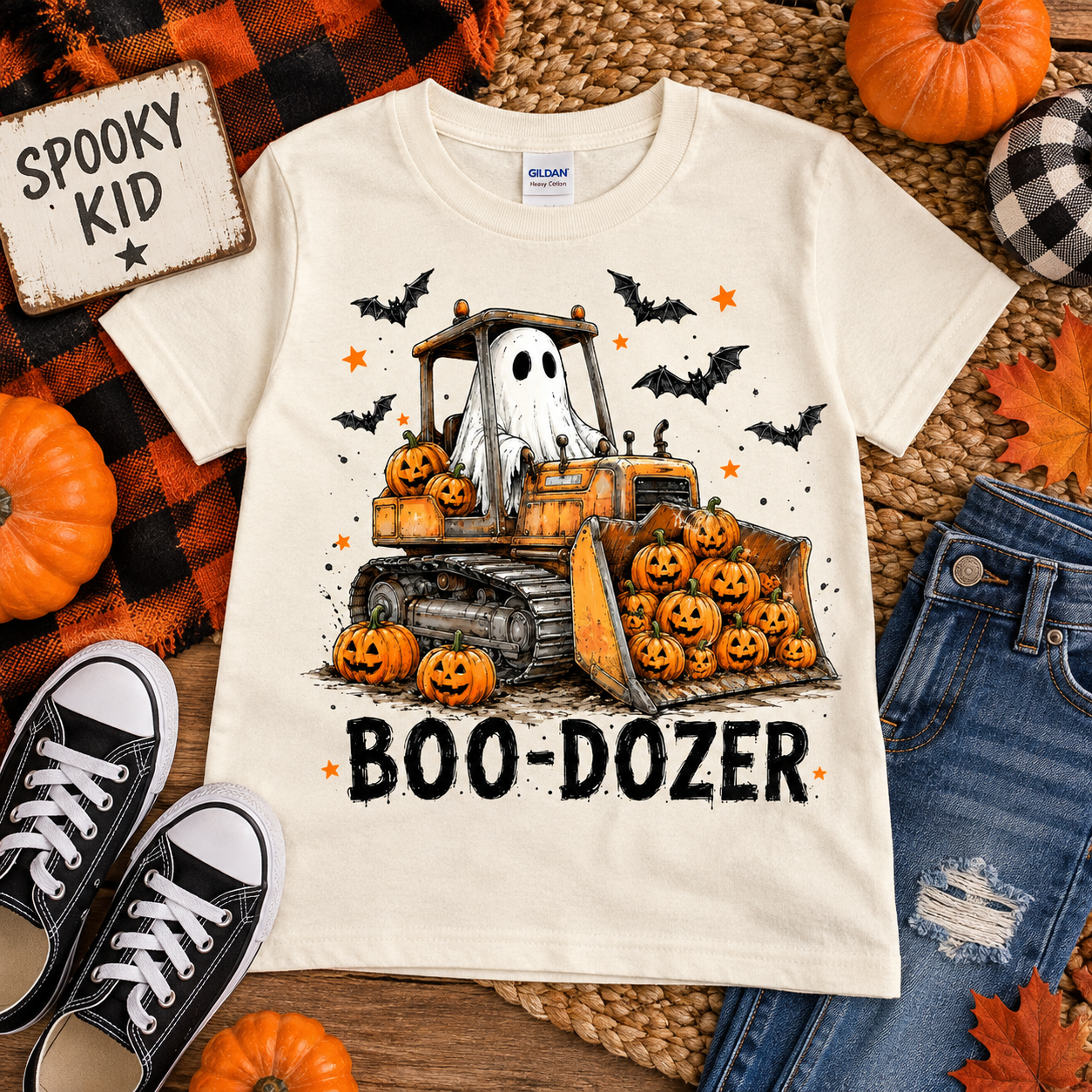 Boo Dozer Youth Graphic Tee