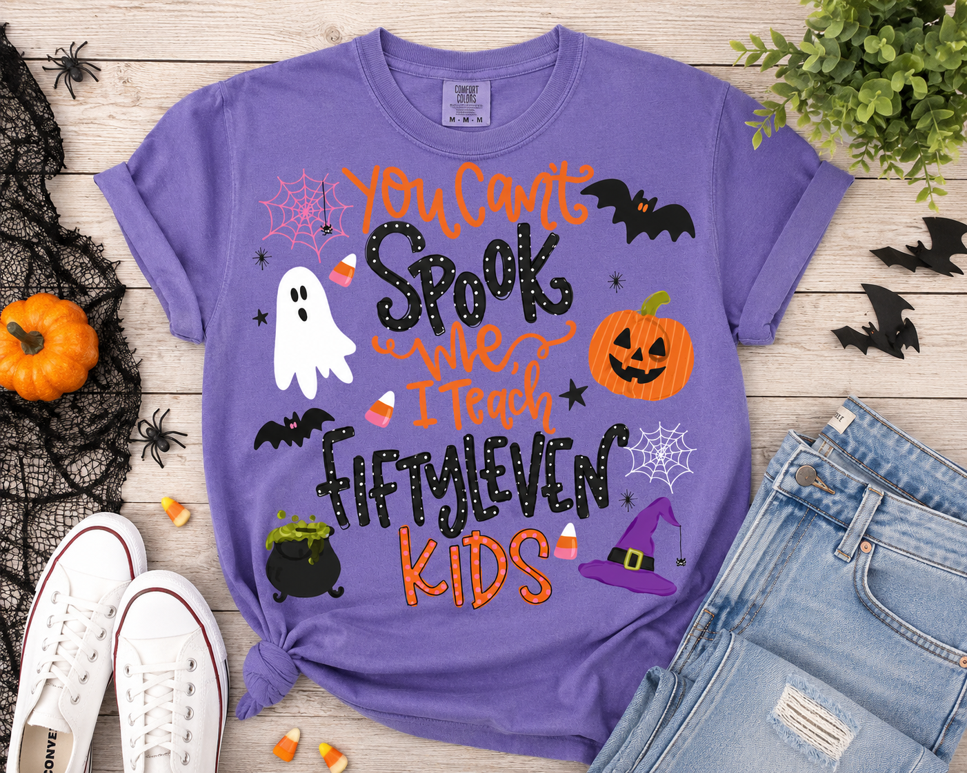 You Can't Spook Me Teacher Graphic Tee