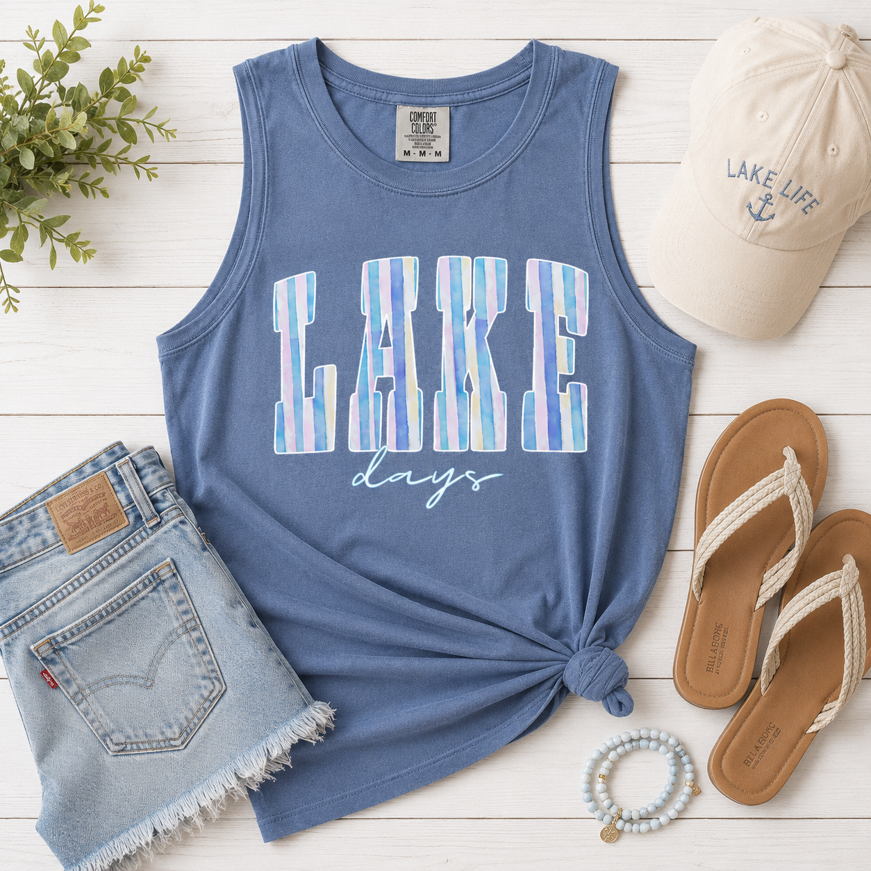 Lake Days Ladies Tank Top