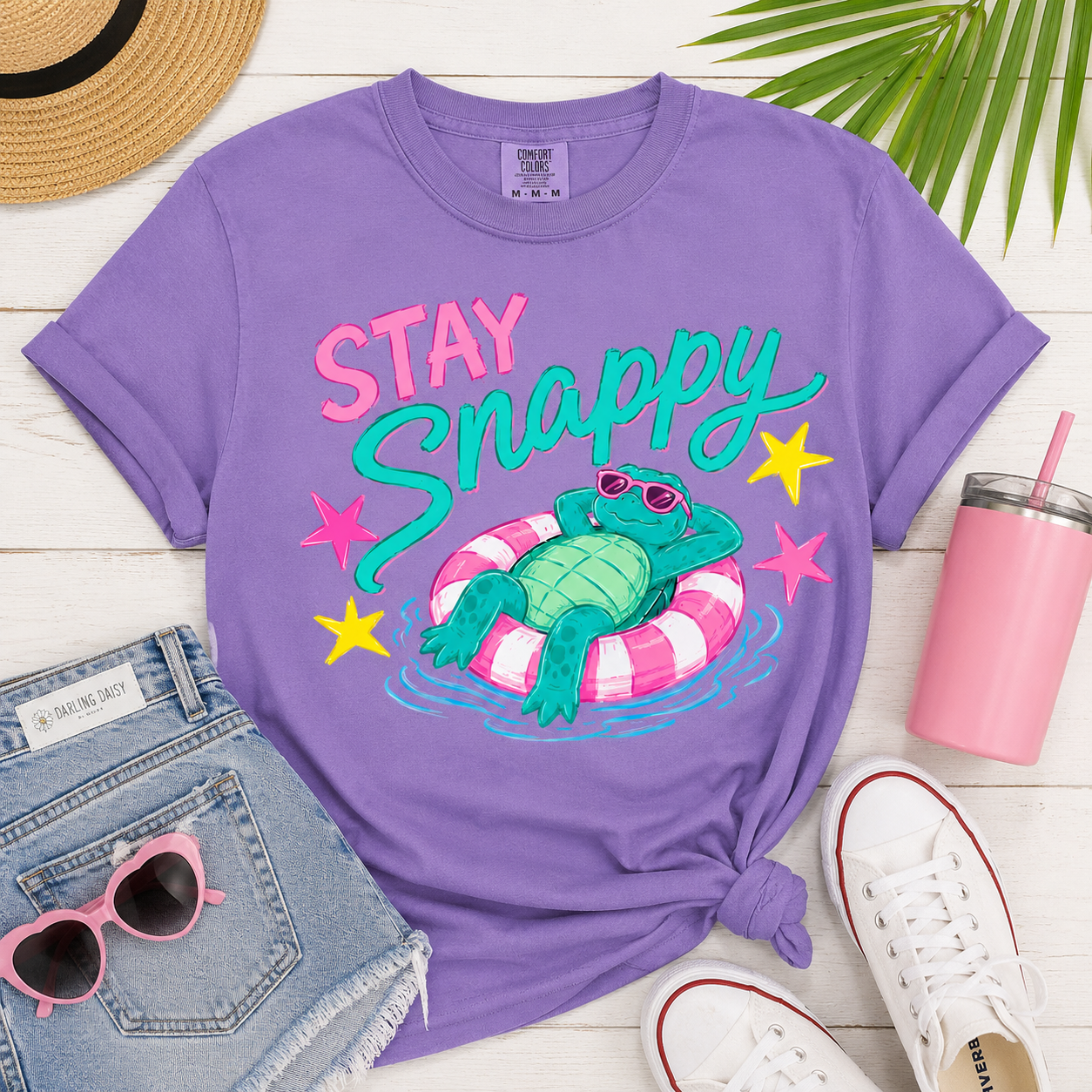 Preppy Stay Snappy Turtle Tee