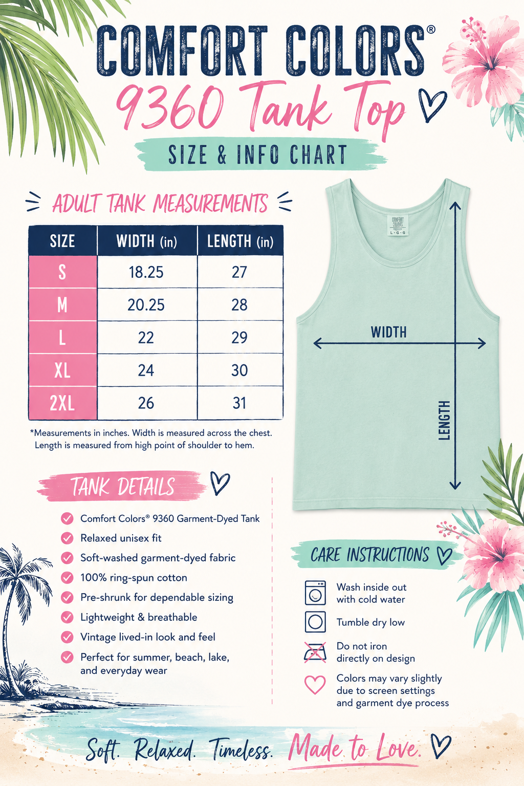Hello Summer Flamingos Tank