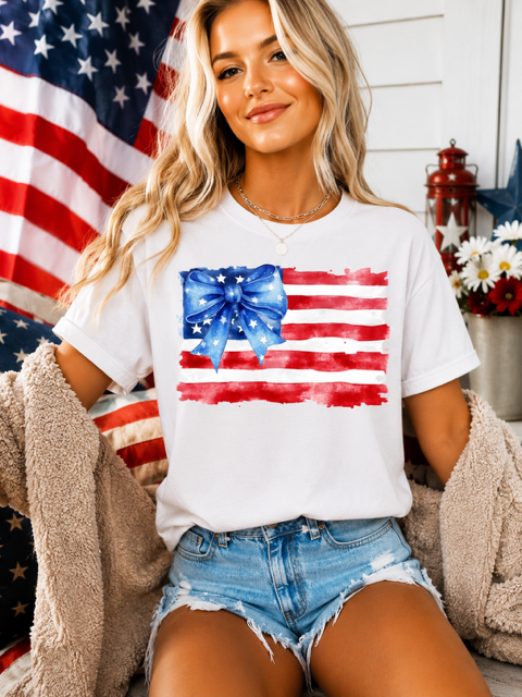 Coquette USA Flag Tee