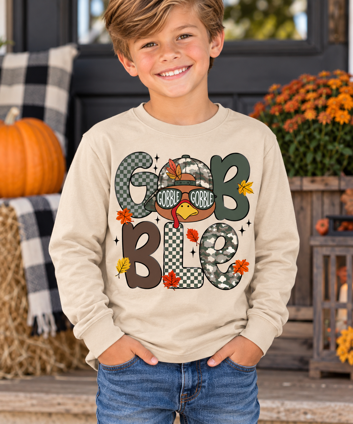 GOBBLE Boy Graphic Tee