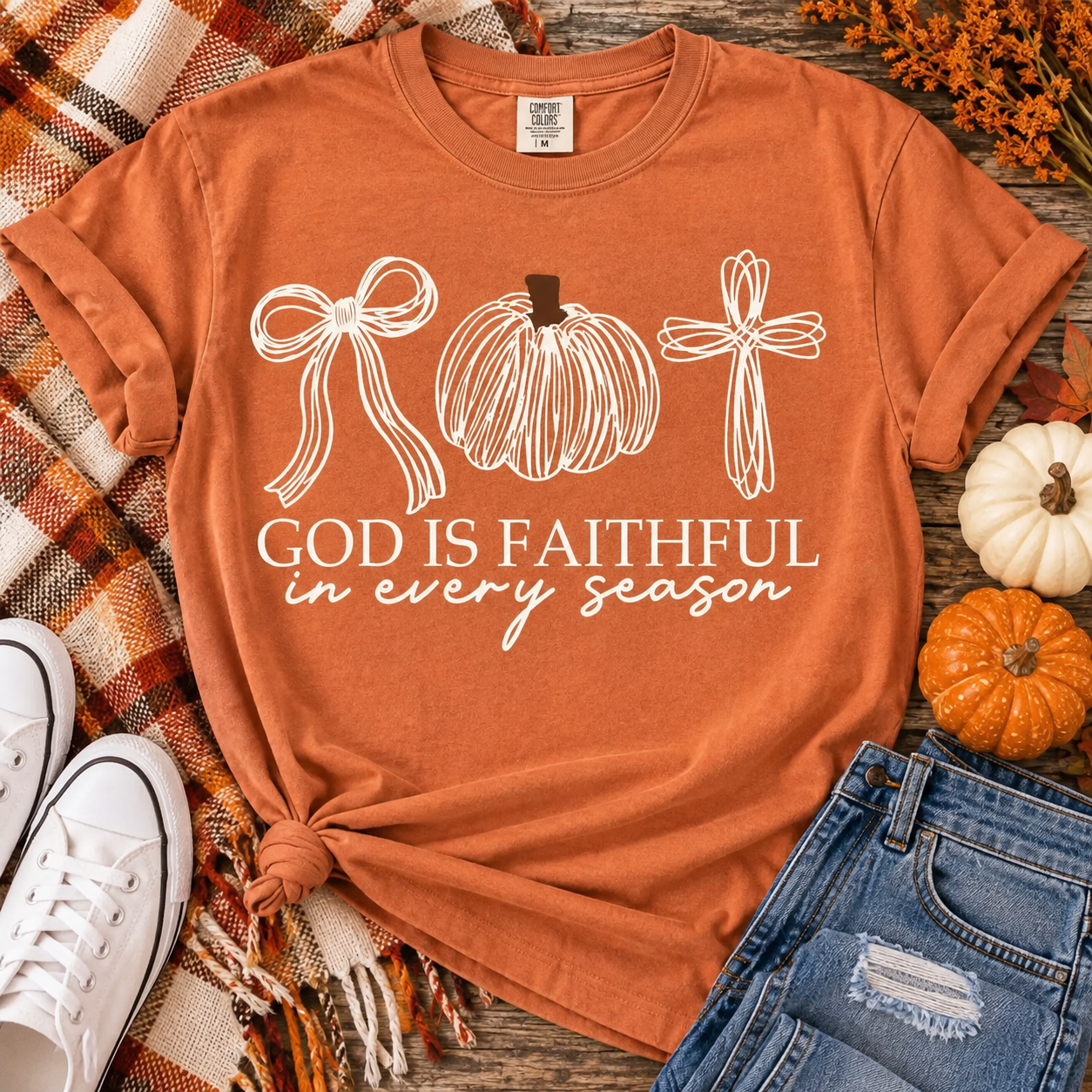 God is Faithful in Every Season Graphic Tee