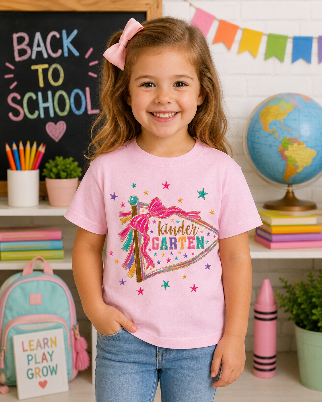 Back to School Pennant Tee (Pre-K through 4th Grade)
