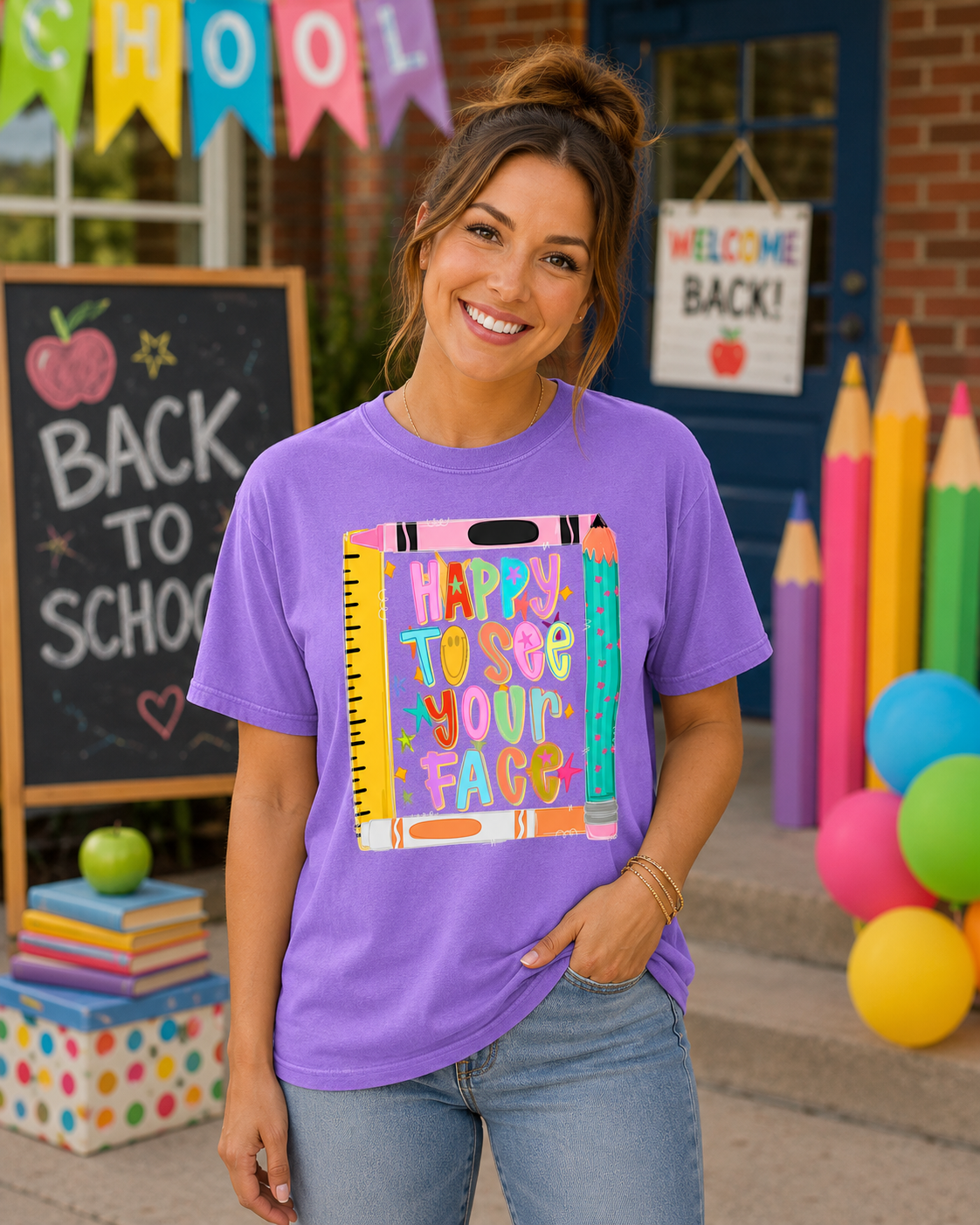 Happy to See Your Face Tee