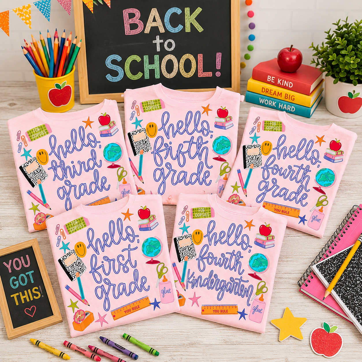 Hello Grade Back to School Tee