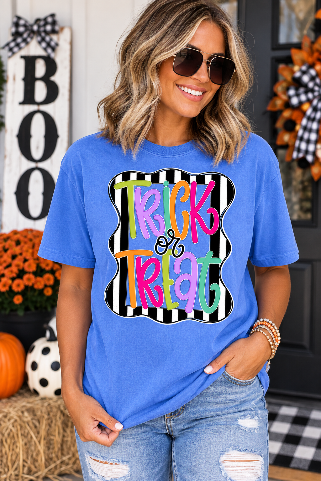 Trick or Treat Frame Graphic Tee YOUTH & ADULT