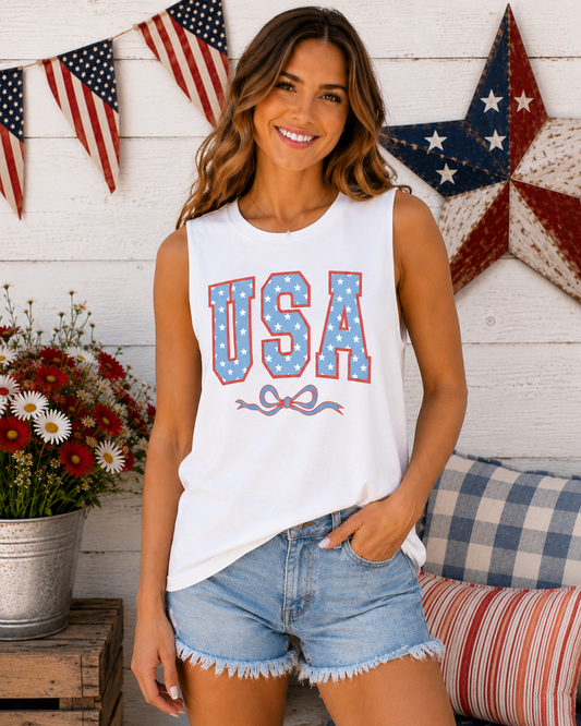 USA Stars & Coquette Tank