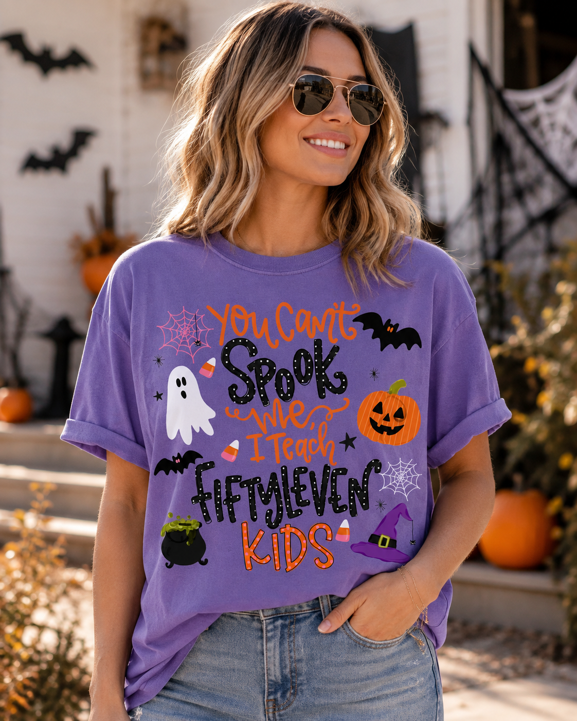 You Can't Spook Me Teacher Graphic Tee