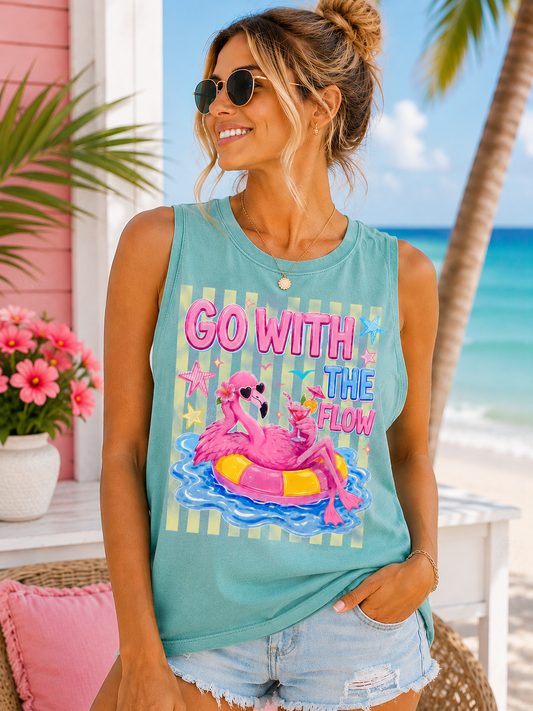 Go With the Flow Flamingo Tank